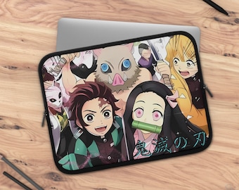 Demon Slayer Kimetsu no Yaiba Manga Webtoon laptop sleeve Custom laptop sleeve Gift for friends Kawaii laptop sleeve japanese laptop sleeve