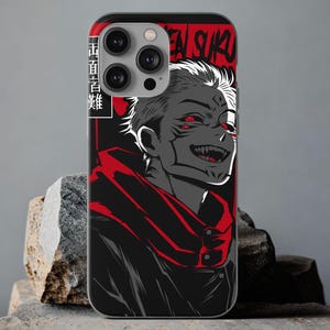 Ryomen Sukuna Jujutsu Kaisen Manga Anime phone case Phone case iphone 16 15 plus pro Max 14 13 mini 11 12 XS XR 8 slim 7 Samsung Galaxy