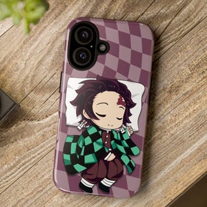 Tanjiro Kamado Demon Slayer Anime phone case Custom phone case iphone 16 15 plus pro Max 14 13 12 11 8 7 Samsung Galaxy Google Pixel