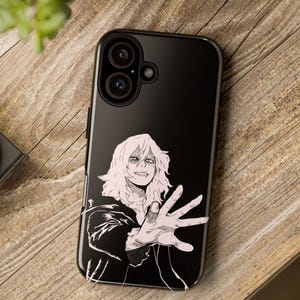My hero academia Tomura Anime Coque de portable personnalisée iPhone 16+ pro Max iPhone 15+ pro Max 14 Samsung Galaxy Google Pixel