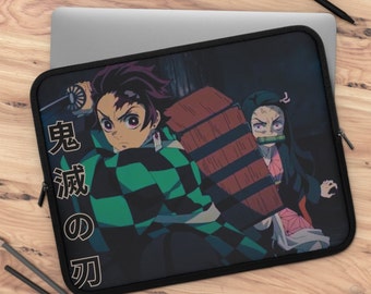 Demon Slayer Kimetsu no Yaiba Manga Webtoon laptop sleeve Custom laptop sleeve Gift for friends Kawaii laptop sleeve japanese laptop sleeve