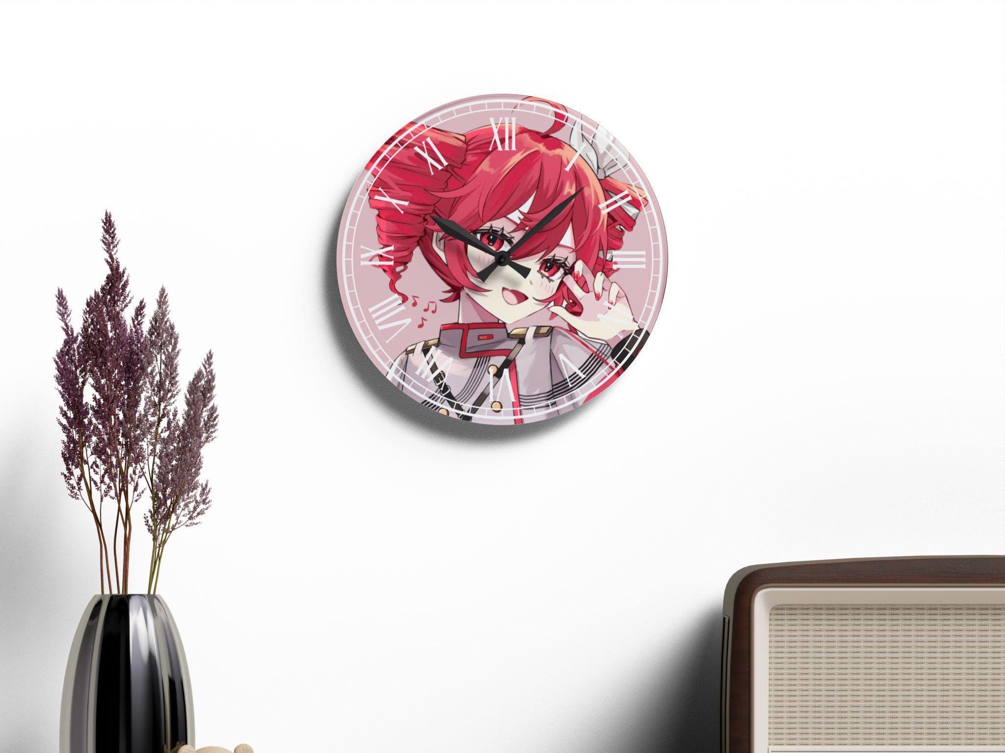 Anime Wall Clock | Manga-inspired Room Decor | Kawaii Anime Gift for ...