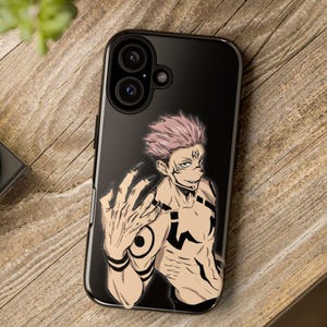Ryomen Sukuna JJK Anime phone case Custom phone case  iphone 16 plus pro Max iphone 15 plus pro Max 14 Samsung Galaxy Google Pixel