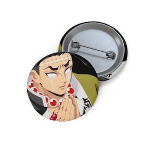 Demon Slayer Manga Webtoon Anime Pin Buttons Custom Pin Buttons Gift for friends Anime Gift
