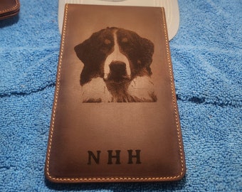 Personalized Golf Scorecard and Yardage Book Holder Custom Golf Gift Genuine Premium Leather Golf Gift for dad Golf Gift for him Engraved
