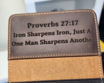 Personalized Golf Scorecard and Yardage Book Holder Custom Golf Gift Genuine Premium Leather Golf Gift for dad Golf Gift for him Engraved