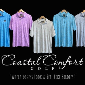 Golf polo Golf Gift Golf shirt Comfortable Polo Shirt Gift for Dad Golf Gift for him Custom Golf Gift Coastal Comfort Golf polo