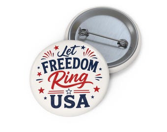 Spilla "Let Freedom Ring USA" / Spilla patriottica per il 4 luglio