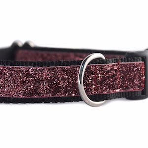 Rosa Glitzer Hundehalsband - Bling Hundehalsband - Staub rose Glitter Hundehalsband - glitzernden Hundehalsband - Mädchen Hundehalsband - ausgefallene Hundehalsband