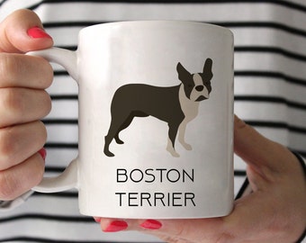 Boston Terrier Coffee Mug - Boston Terrier Ceramic Mug  - Dog Mug - Gift for Coffee Lovers - Boston Terrier Lover Gift - Boston gift