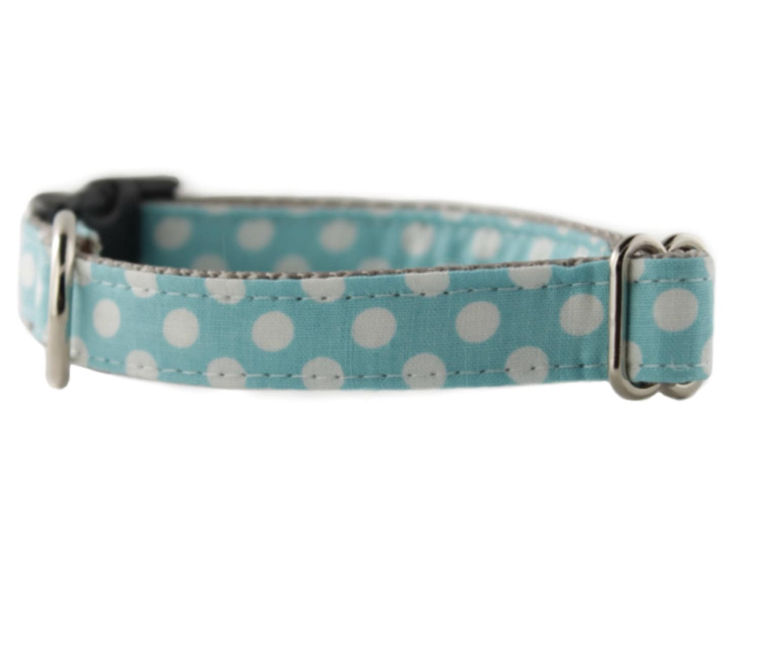 Blue Dog Collar Light Blue White Polka Dot Dog Collar Ice Etsy