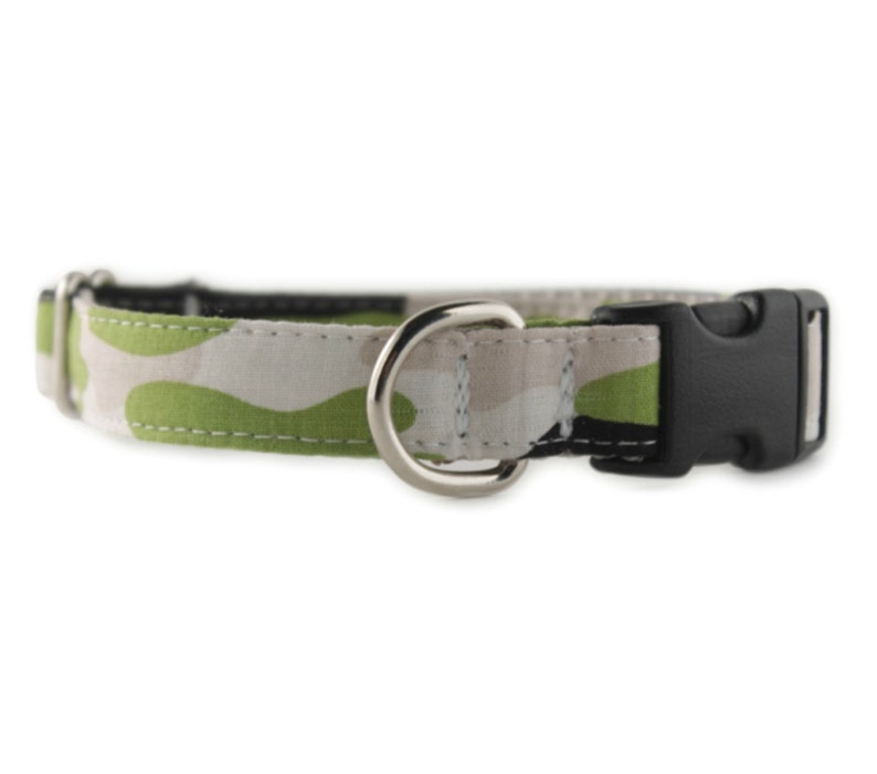 Camo Dog Collar Army Dog Collar Green Camo Dog Collar Etsy