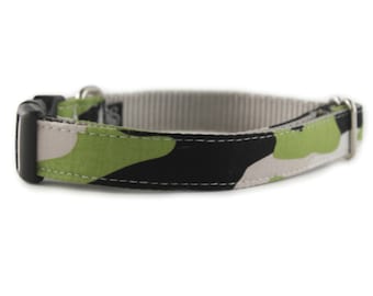 Camo Hundehalsband - Armee Hundehalsband - grüne Camo Hundehalsband - junge Hundehalsband - Tarnung Hundehalsband - Jagd Hundehalsband