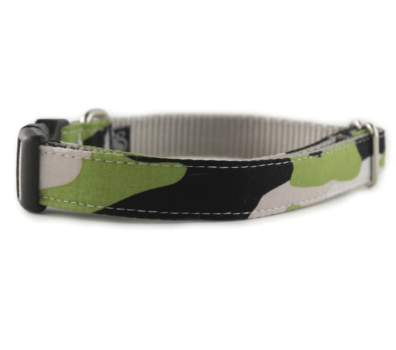 Camo Dog Collar Army Dog Collar Green Camo Dog Collar Etsy
