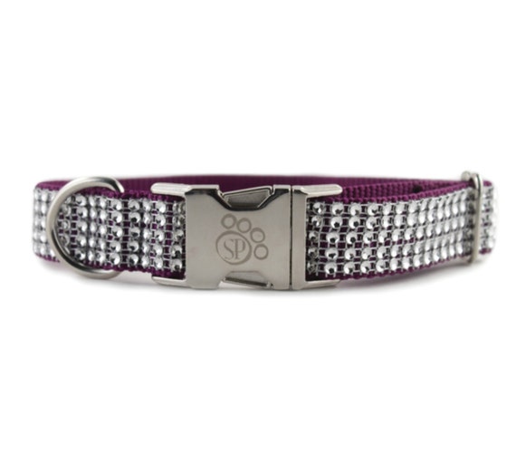Purple bling hotsell dog collar