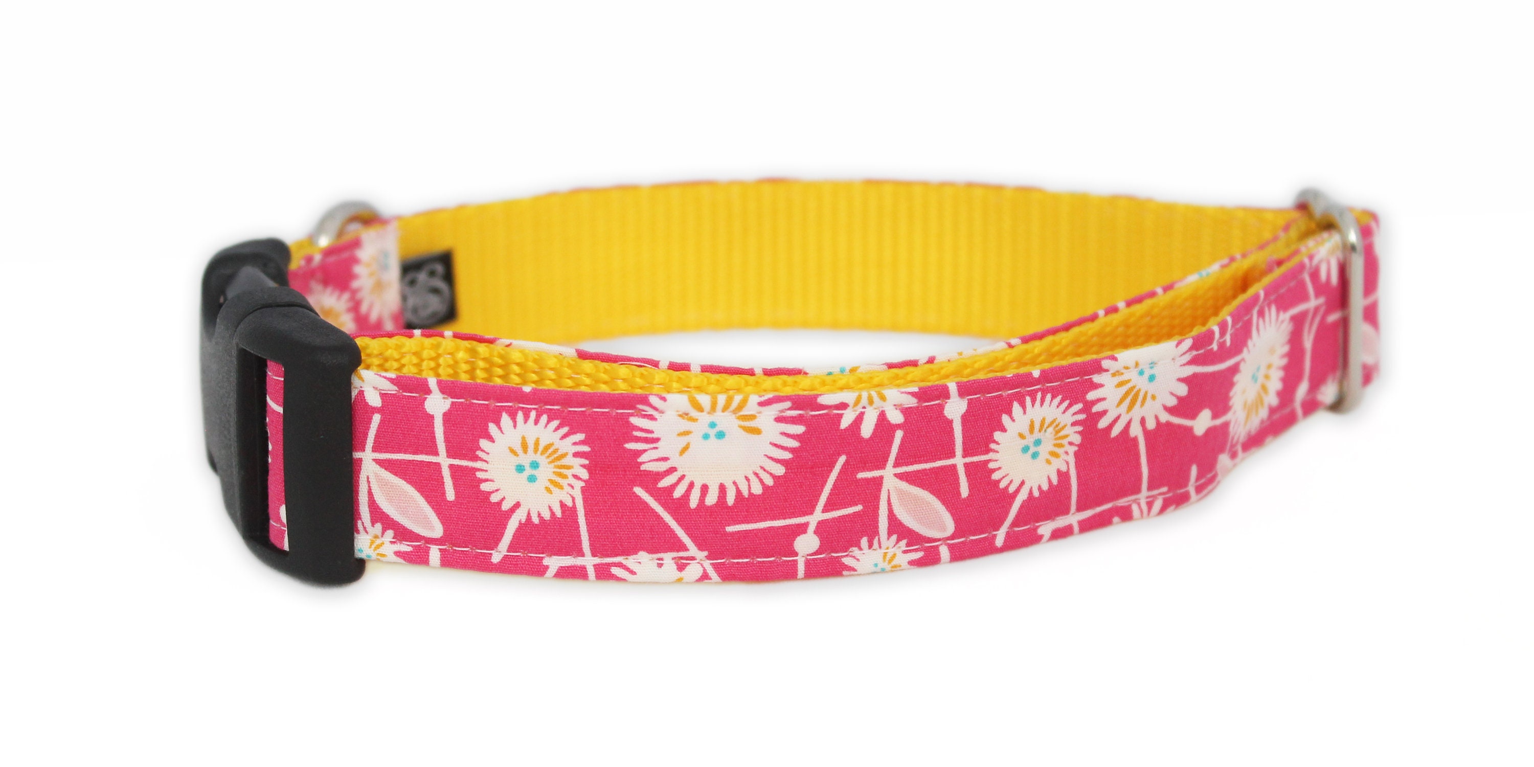 Flower Dog Collar Kylie Dog Collar Pink Dog Collar Etsy