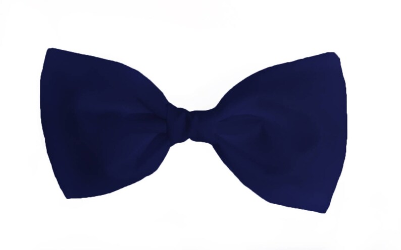 Navy Blue Dog Bow Tie Formal Bow Tie for Dogs Detachable Dog Bow Tie Dog Wedding Attire Navy Bow Tie for Dogs Dark Blue Bow Tie image 2