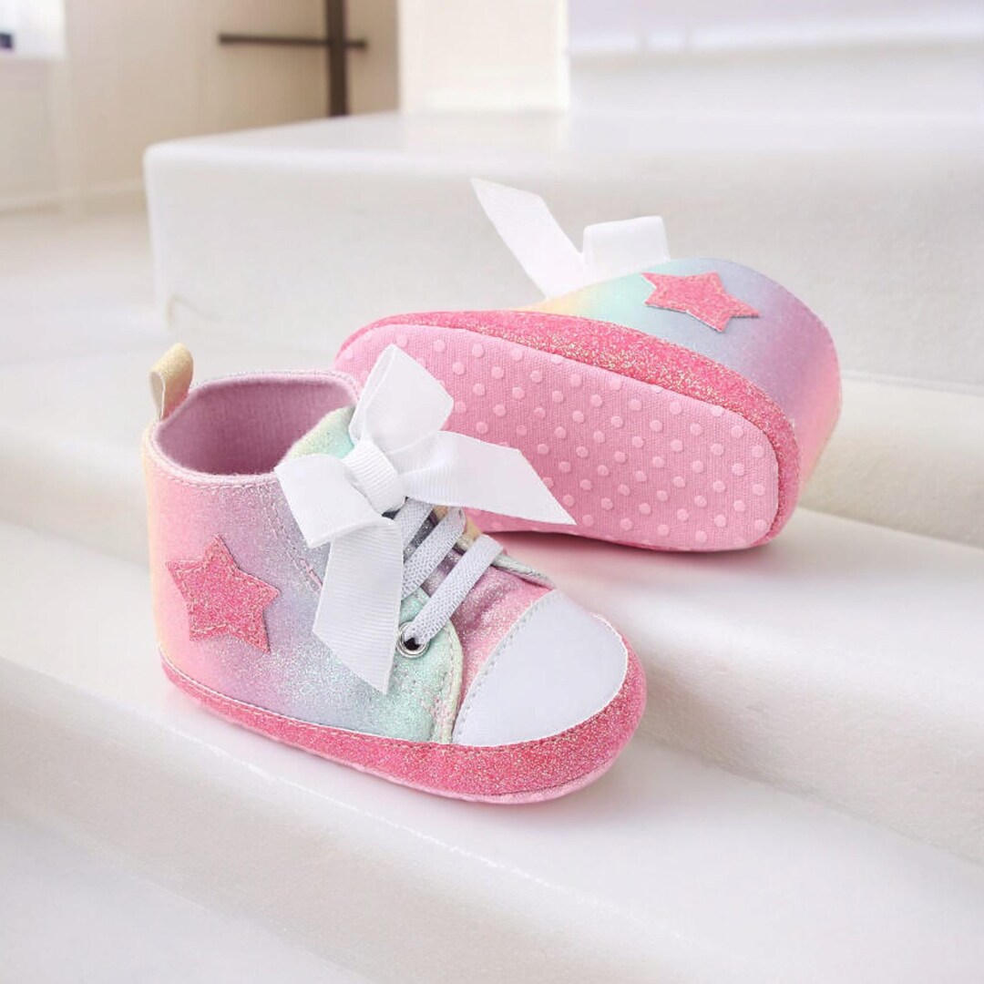 infant girl high top shoes