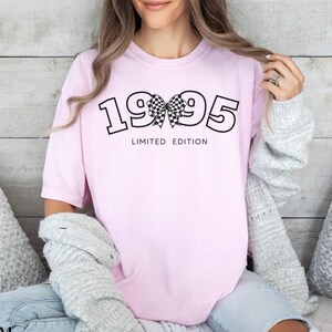 1995 Birthday Comfort Colors® Shirt, 30th Birthday Shirt, Checkered Birthday Tee, 1995 Bday Shirt, 30th Birthday Gift, 1995 Birth Year
