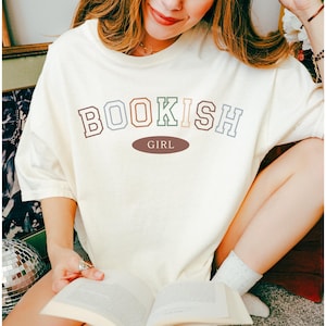 Autumn Bookish Comfort Colors® Shirt, Book Lover T-Shirt, Fall Reader Tee, Gift for Book Lover, Fall Book Club Shirt, Trendy Bookish Tee