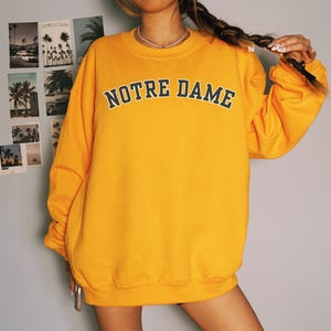 Notre Dame Sweatshirt, Fighting Irish Crewneck, ND Sweater, College Football Crewneck, College Game Day, Varsity Crewneck, Notre Dame Fan