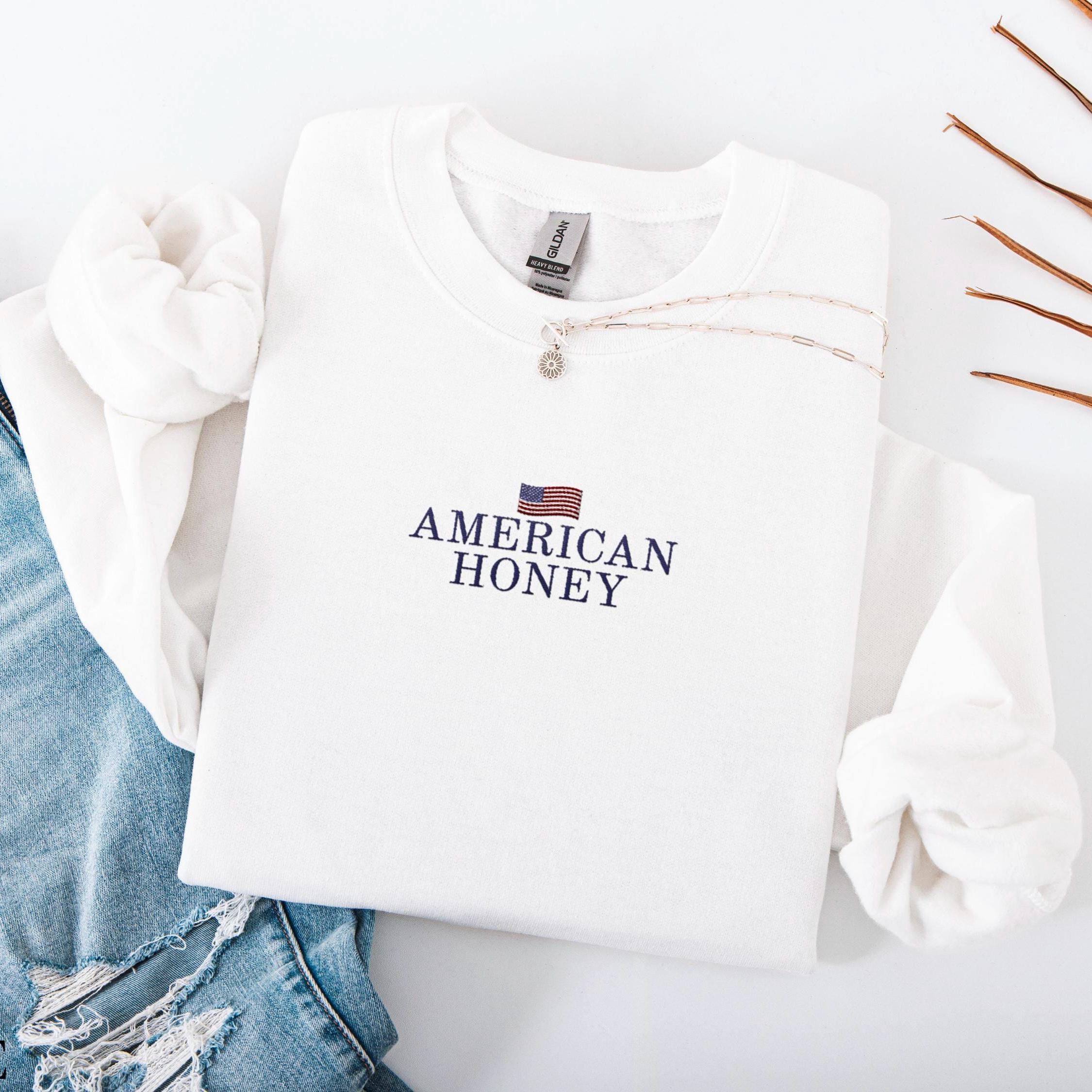 ゆーーちゃ N.HOOLYWOOD FOR AMERI FAKE Embroidered Fourth of July Crewneck, American Honey