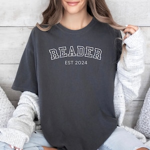 Custom Comfort Colors Book Lover Shirt, Trendy Reader Shirt, Personalized Book Shirt, Reading T-shirt, Personalized Gift for Book Lover