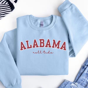 University of Alabama Sweatshirt, Bama Crewneck, Roll Tide Sweater, Alabama Football Crewneck, College Game Day Apparel, Varsity Crewneck