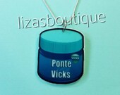Grandma Remedies Ponte Vicks Vaporub Necklace Handmade Ooak Etsy