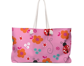 Bolso de playa, bolso de fin de semana, mariquita