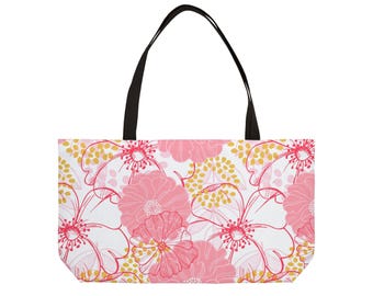 Bolso tote de fin de semana extragrande, colección de primavera, estampado floral
