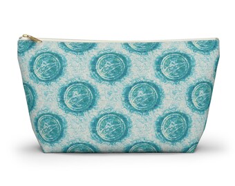 Bolsa para accesorios y cosméticos con base en T, neceser de maquillaje, colección Coastal, 2 tamaños