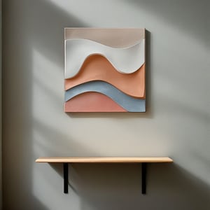 Modern Home Wall Art, Wood Wall Sculpture, Wall Hanging, Abstract Wall Decor, Textured Wall Art, 3D Vision