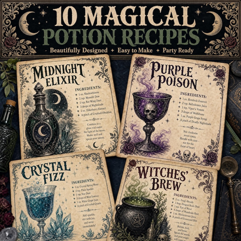 Potion Recipes for Adults - Etsy