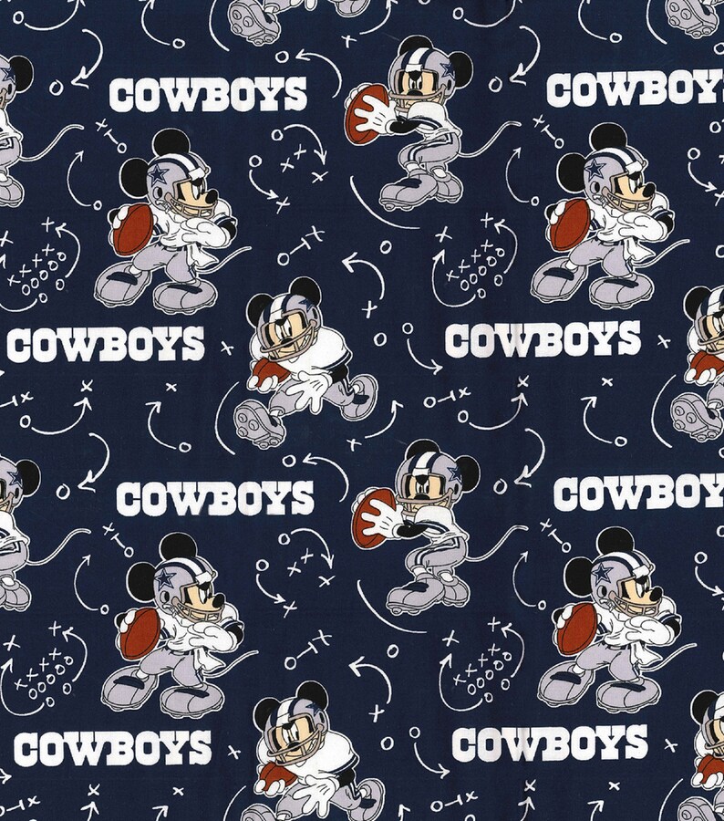 Dallas Cowboys Hair Scrunchie NFL Football Navy White Camo Tie Dyed Duck Cloth Fabric Scrunchies by Sherry Cowboys Mickey