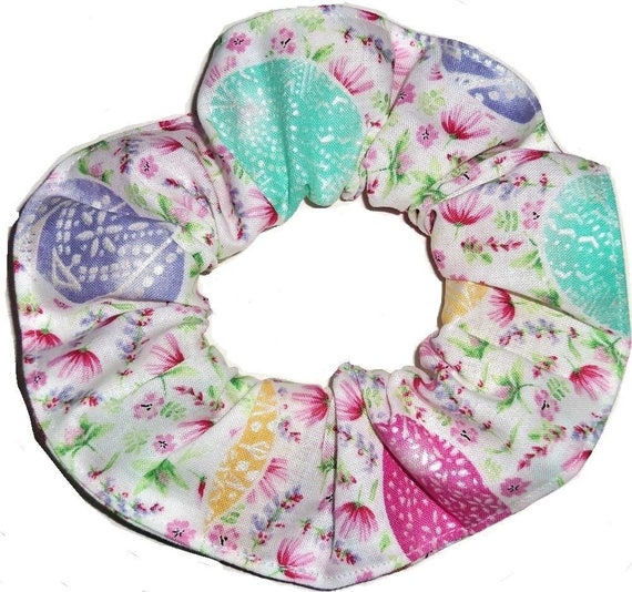 Easter Eggs Floral Jelly Beans M M Hair Scrunchie Hair Ties Etsy