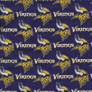Minnesota Vikings Fabric Hair Scrunchie NFL Football Scrunchies by Sherry Purple Gold White image 2