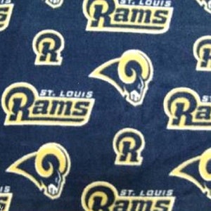 NFL St Louis Rams Double Fleece Hand Tied Baby Pet Lap Blanket Toss