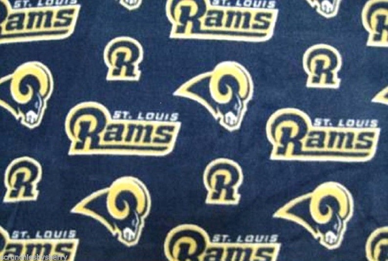 NFL St Louis Rams Double Fleece Hand Tied Baby Pet Lap Blanket Toss