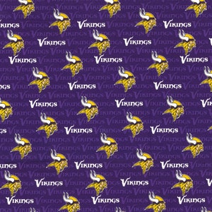 Minnesota Vikings Fabric Hair Scrunchie NFL Football Scrunchies by Sherry Purple Gold White image 4