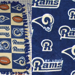 NFL St Louis Rams Double Fleece Hand Tied Baby Pet Lap Blanket image 1