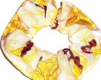 Disney Princess Belle Beauty and the Beast  Hair Scrunchies by Sherry Gold Purple