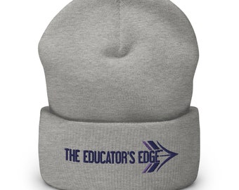 The Educator's Edge Logo Beanie - Cuffed Beanie - Winter Gear - The Educator's Edge - Teacher Beanie