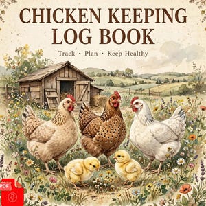 Chicken Keeping Log Book | Egg Tracker Printable | Backyard Chicken Planner | Flock Record Book | Egg Count Journal PDF