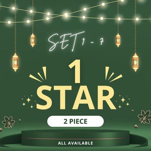 MoGo Sticker | 1 STAR stickers TWO Pieces Bundle | Read Description