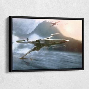Star Wars Poster X Wing Wall Art Canvas Print Canvas Home Decor