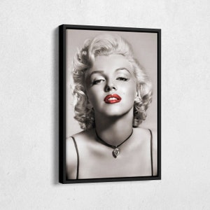 Marilyn Monroe Poster Blonde Actress Wall Art Canvas Canvas wall art Canvas wall decor Home Decor