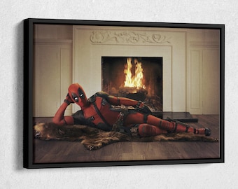 Deadpool Poster Movie Canvas Wall Art Home Decor Framed Art
