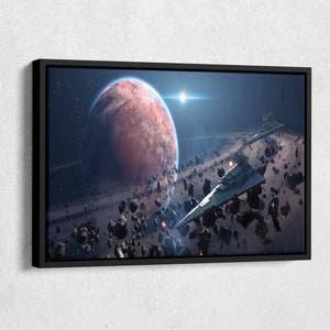 Star Wars Poster Space Ships Canvas Wall Art Home Decor Framed Art