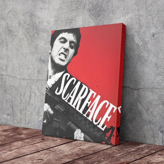 Scarface Movie Poster Canvas Wall Art Home Decor Framed Art - Etsy